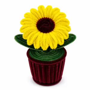 Yellow Daisy Flower pot