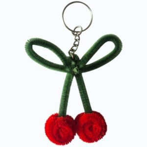 Red Cherry Keychain