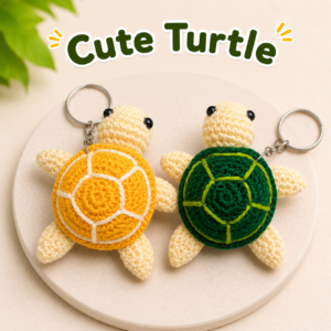 Yellow & Green Turtle keychains Combo