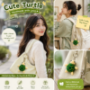 korean model using turtle keychain